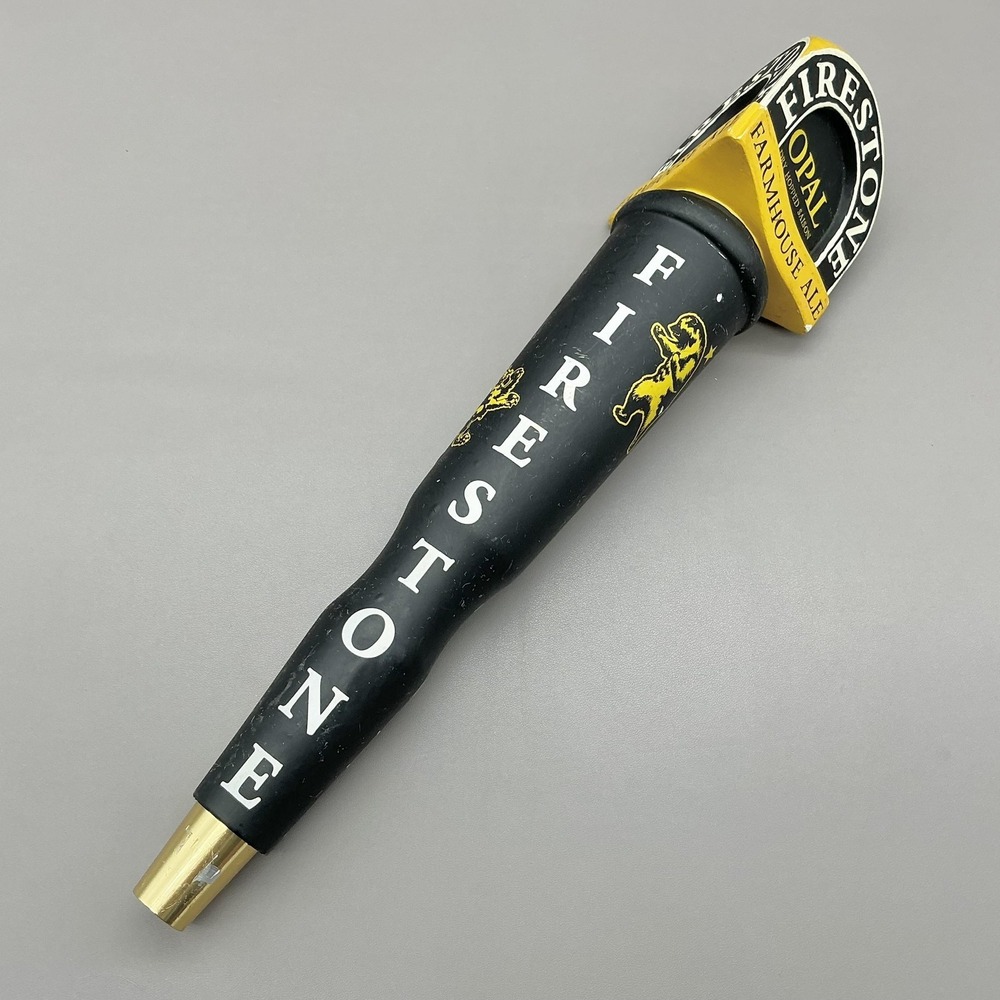 Firestone Opal Farmhouse Ale Dry Hopped Saison Beer Tap Handle Black Gold